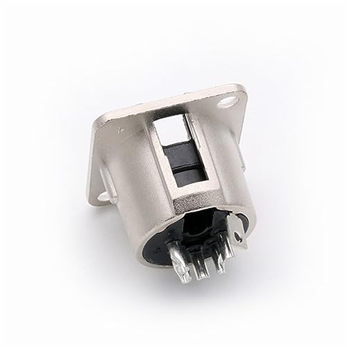Fiche XLR 4 broches anti-parasite pour montage panneau et terminal de câble micro