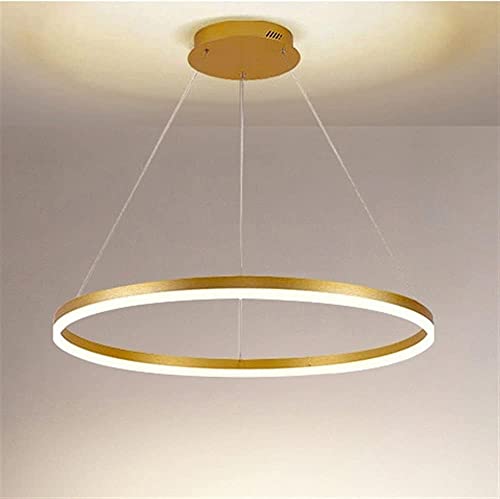Suspension LED dorée pour une ambiance chaleureuse au salon ou au comptoir du bar