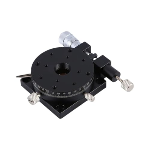 Glissière rotative manuelle RSP80-R axe R 80mm haute précision 360°