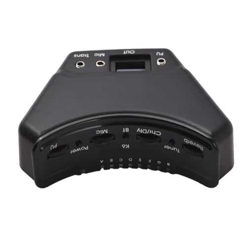 Giwnhvx ギターピックアップ木製ギターサウンドホールピックアップボード ダブルピックアップレゾナンス/アンチハウル/BT パンチングギターピックアップ