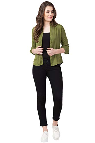 Image of FUNDAY FASHION Women's Rayon Blend Regular Fit Long Sleeve All Purpose Shirt