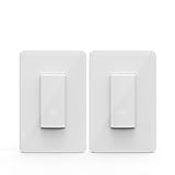 KMC Smart Wi-Fi Light Switch (2 Pack), Wireless Smart Lighting Control, No Hub Required, Single Pole, Requires Neutral Wire, Compatible with Alexa and Google Assistant