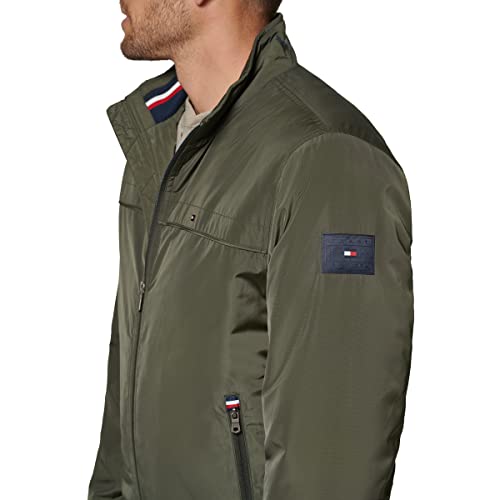 Image of Tommy Hilfiger Men's Performance Faux Memory Bomber Jacket