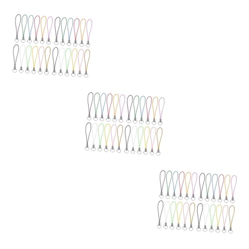 Accessoires DIY pour téléphone portable avec cordon tressé multicolore