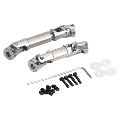 Image of RCAWD Arktos Center Driveshafts Set, 3 pcs U-Joint Axle Shafts for Hobby Plus HB 1/18 CR-18P 6X6 Front Center Rear Upgrades Parts Sliver