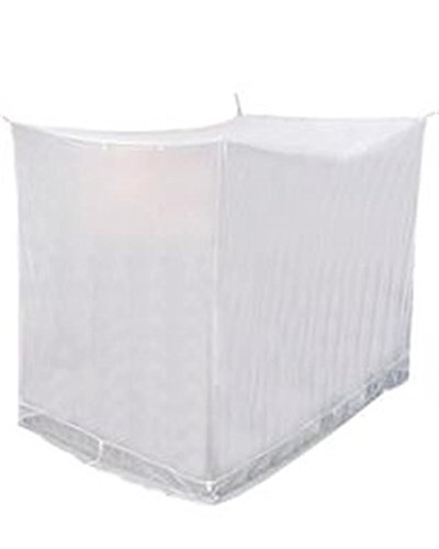 ansDouble Bed King Size Polycotton Soft Superfine Mosquito net (6.25 ft x 6.5 ft, White)