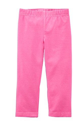 FUTURO FASHION Girls Children Full Length Plain Cotton Leggings Cycling Casual Wear Infant Trousers Leggings Solid Tights Pants for Kids 8 Years Baby Pink Child