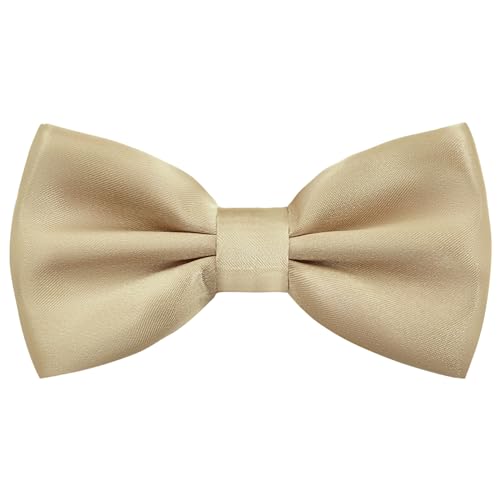 Image of Bow Tie for Men & Boys, Pre-Tied Bowtie Adjustable 9-18in, for Formal Tuxedo, Prom Party, Wedding