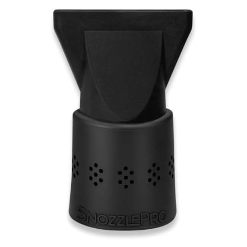 SnozzlePro Universal Hair Dryer Attachment Adapter with Concentrator Nozzle Replacement - Fits Most Blow Dryer Diameters from 1.5” to 2.25” (2-Piece Set)