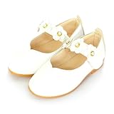 [CLARAH] キッズ フォーマルシューズ ドレスシューズ 子供靴 マジックテープ gs170703267 19cm WHITE