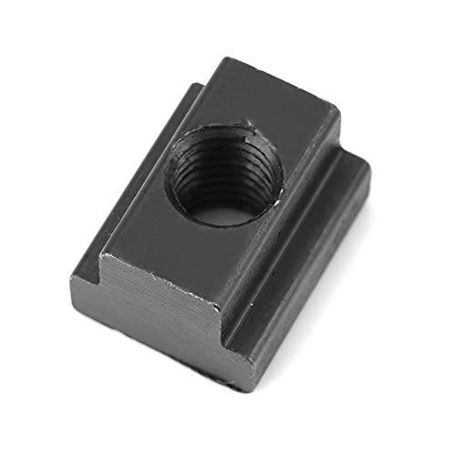 T Slot Nut M10 5pcs Pack Carbon Steel Black Oxide Finish for Machine Tool Tables (M10)