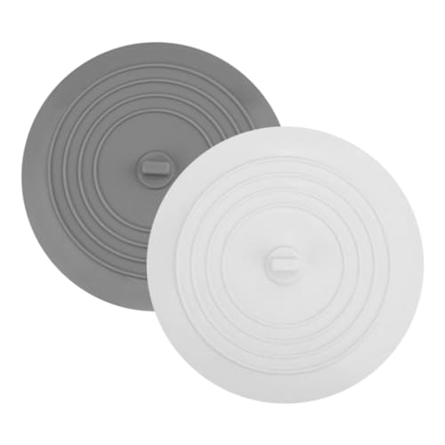 Alipis 2 Piezas Tapón De Drenaje De Silicona Cubierta De Desagüe del Fregadero Canalón Enchufar Pegatina Colador del Fregadero Destructor Manguera Atrapar Cuencas Desviador Gel De Sílice