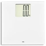 ADE Báscula de baño digital con gran pantalla XXL | Báscula corporal especialmente fácil de leer | Báscula de baño con gran capacidad de carga de hasta 200 kg | blanco