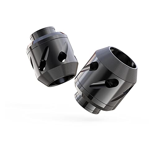 SHECOS 2 Pièces Moto CNC Avant Arrière Fourche Roue Crash Protecteur Anti-Chute Cadre Curseur Protecteur Moto Crash Protéger Motocross (Couleur : Grise) Cover