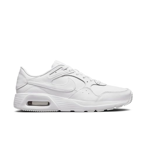 Image of Nike Air Max SC Leather Men's Shoes (10) White /White-White