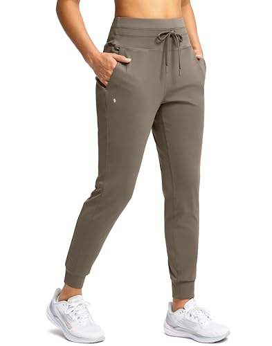Image of Soothfeel Womens Joggers with Zipper Pockets High Waisted Sweatpants Athletic Leggings Pants for Workout Running Yoga