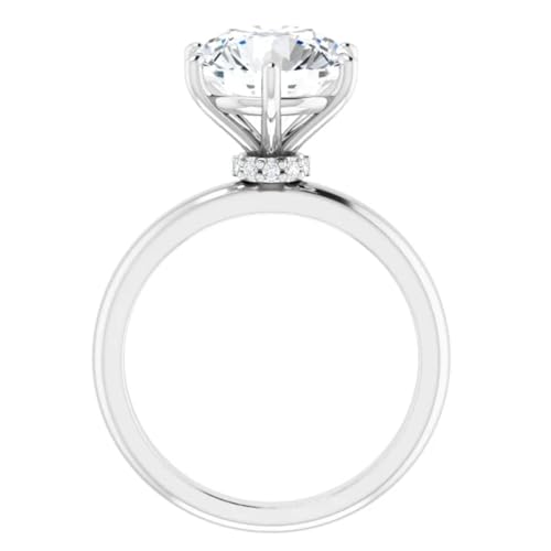 Hidden Halo Lab Diamond Engagement Ring Round4