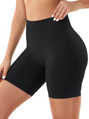 Image of VOYJOY Women Workout Impact Shorts 2.5 inch / 3.6 inch / 4.5 inch / 6 inch Scrunch Butt Booty | Tummy Control, High Waisted, Bike Short, Gentle Compression, for Women