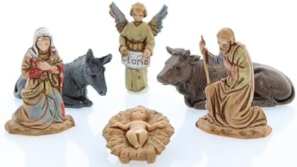 Moranduzzo Nativité 6 Figurines Pour Crèche De 6,5 Cm Échelle 1