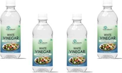 La Natures Distilled White Vinegar Versatile Cooking Aid Natural Cleaner Best For Salad Dressing&Cooking Helps In Digestion Boost Immunity With 5% Acidity Pack Of 500 Ml X 4 (B09Q8YD2TF) Amazon Price History, Amazon Price Tracker