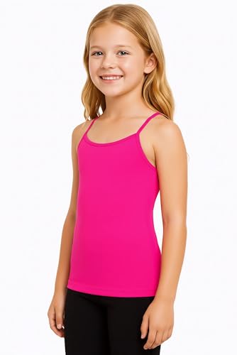 Image of Kurve Girl's Sleeveless Tank Top - Stretch Undershirts Cami Camisole, UV Protective Fabric, Rated UPF 50+ (Made in USA)