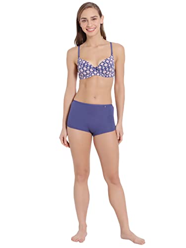 Image of Jockey 1245 Women Under-Wired Padded Super Combed Cotton Elastane Stretch Medium Coverage T-Shirt Bra with Detachable Straps