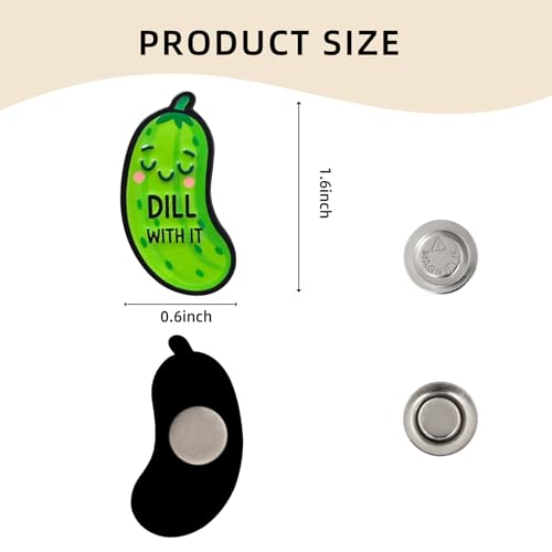 Image of Funny Pickle Needle Minder, Needle Minder Magnet, Magnetic Needle Nanny Needlework Accessories