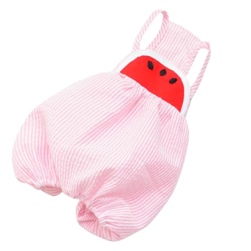 Disfraz para perro pantalón tirantes sandía L rosa