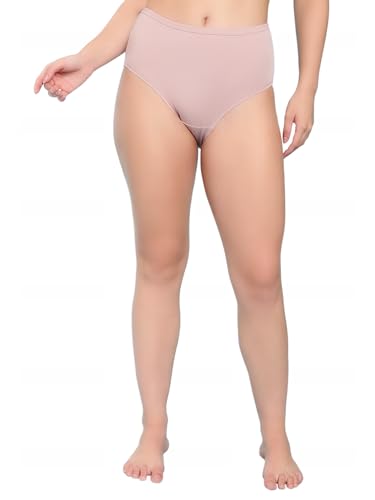 Image of Shasmi Women's High Coverage Cotton Hipster Panties | Super Combed Mid Rise Briefs | Mid Waist Printed Underwear for Women | Soft Breathable Everyday Comfort Innerwear (Pack of 3)