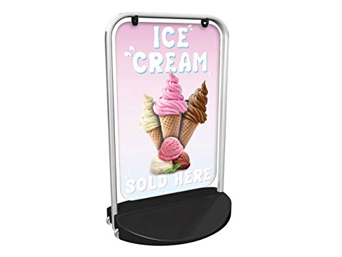 Ice Cold Slush Drinks Swinger 3000 Pavement Sign MEGA Listing Outdoor Street Advertising Display…