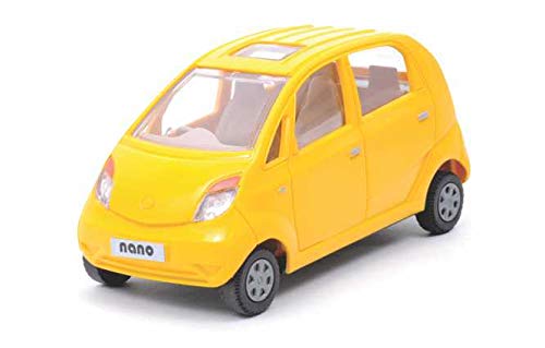 Image of Toys Nano car Toy, Made of Non Toxic Plastic Pull Back Action - No Battery Required, Small Size Around 15 CM Long, Weight Around 100 Grams, with Soft Edges, (Yellow)