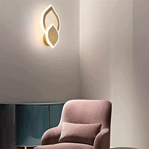 Lámpara de pared oro LED de 15W regulable para pasillo y salón modernos 3