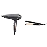 Remington Proluxe Ionic Hair Dryer with Proluxe Ceramic Hair Straighteners with Pro+ Low Midnight Edition (Amazon Exclusive)