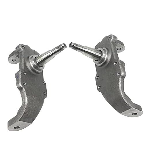 2" Drop Spindles Disc Brakes Steering Knuckle Kit For For 1955 1956 1957 Chevy Tri-5 Vehicles For 1955-1957 Chevrolet Bel Air Two Ten Series One Fifty Series 02-058