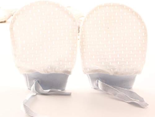 Cute Boys Girls Cotton No Scratch Gloves Drawstring Adjustable Mittens for Baby Infants - Image 7