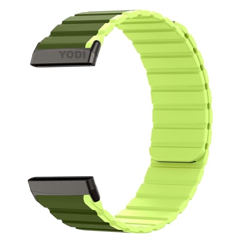 Image of YODI Watch Band Compatible with Fitbit Versa 4 / Fit bit Versa 3 / Fitbit Sense /Sense 2 Band, Soft Replacement Silicone Wristband for Women Flexible Waterproof Sport Watch Strap for Men Large