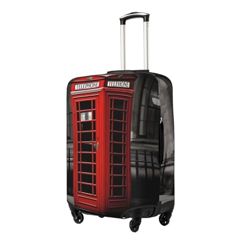 British Phone Booth Print Luggage Suitcase Covers Elastic Washable Luggage Protector Luggage Covers For Suitcase2