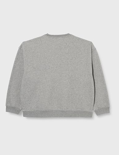 Tommy Hilfiger Damen Sweatshirt Regular ohne Kapuze, Grau (Medium Grey Heather), 48 – Ansicht 3