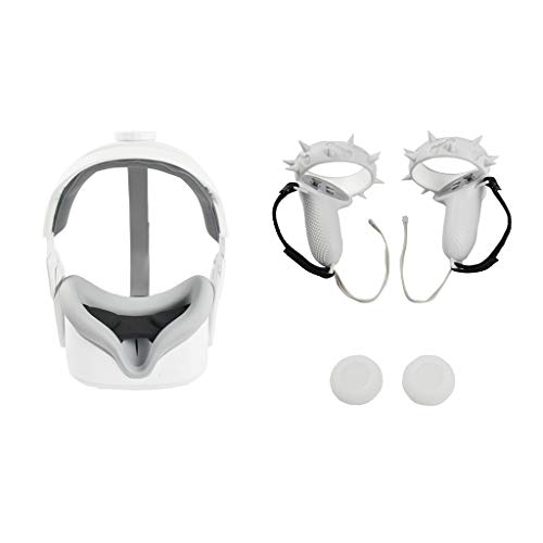 KYSA Conjunto de acessórios de realidade virtual para controle de toque Oculus Quest 2 VR com alça d
