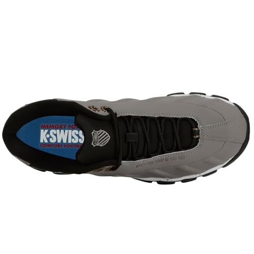 Image of K-Swiss Men's ST329 CMF Sneaker, Wide Tennis Walking Shoes Leather Upper