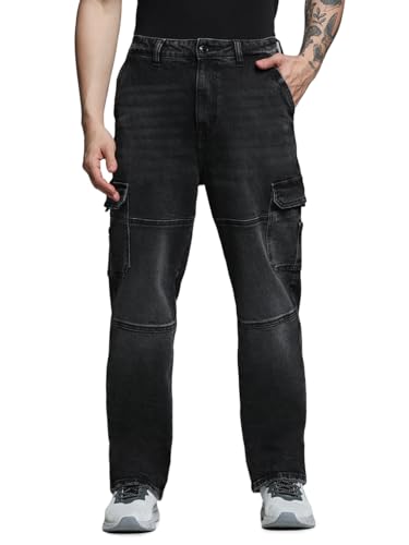 Image of Jack & Jones Men's Loose Fit Jeans | High Rise | Jeans for Men