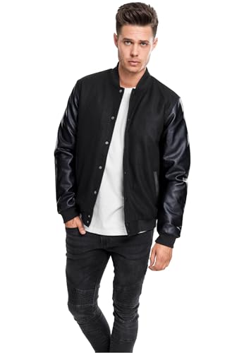 Urban Classics Herren Jacke Oldschool College Jacket, stylische Männer...
