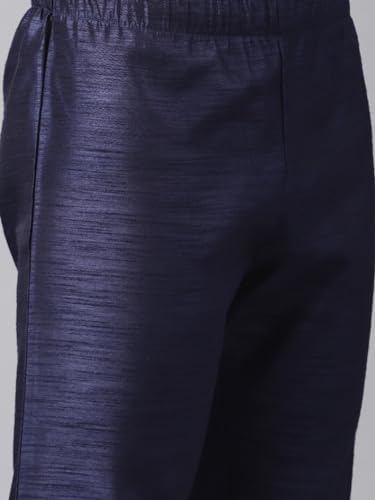 Image of Freehand Men's Slim Casual Pants (0419-PYJAMA01-02 Navy