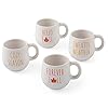 Fun express fall ceramic mugs 4 pieces  urban country home decor