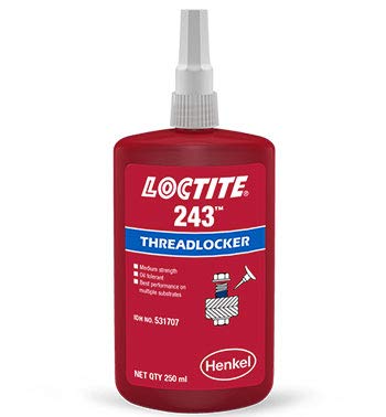 250ml Flasche 243 Öltolerant/mittlere Stärke Gewindelocker