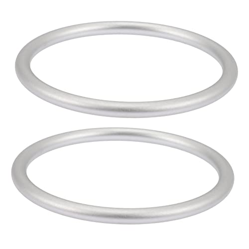 UPKOCH 2 piezas Anillos de Aluminio para Portabebés Resistentes y Duraderos Accesorios para Eslingas de Fácil Instalación Seguro para Recién Nacidos Infantes de Color Plata