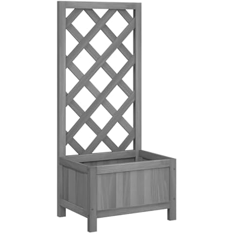 vidaXL Garden Planter with Trellis Cover