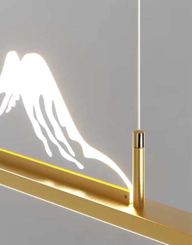 Lampe à LED dimmable pour table à manger suspension linéaire avec télécommande