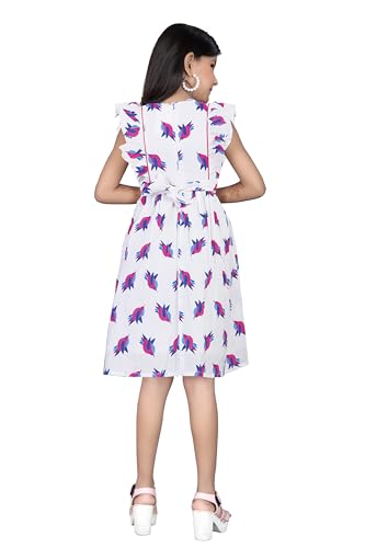 Image of Girls Pure Cotton Soft Frock with Astar, Printed Multicolor for Girl Child