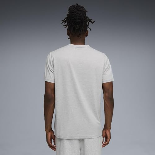 Puma Herren M Tad Essential Heather Cat Tees, Light Gray Heather, M EU – Ansicht 4
